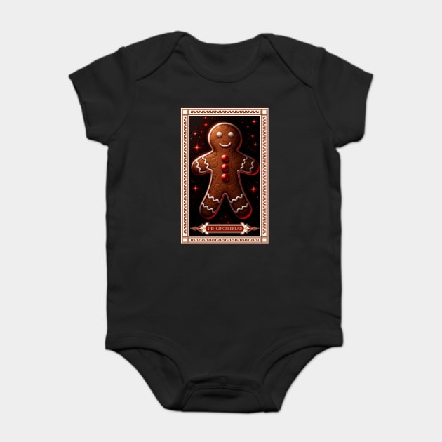 The Gingerbread Man Tarot Card Baby Bodysuit by HolidayBug